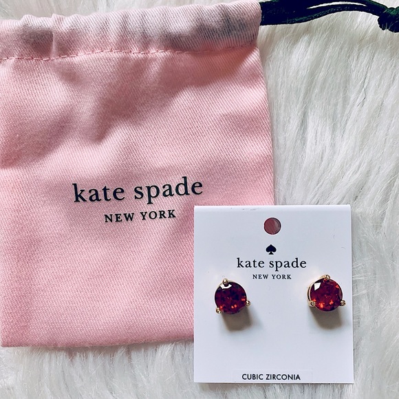 Kate Spade Rise and Shine Garnet Stud Earrings - Picture 2 of 10
